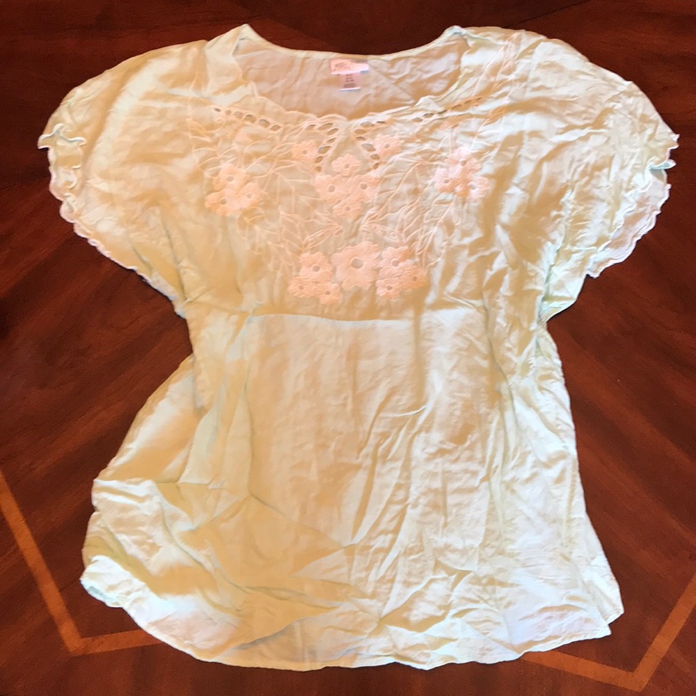Small mint Motherhood Maternity short sleeve top